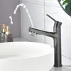 Bathroom Sink Faucets Pull Out Basin Faucet Rinser Sprayer Gargle Brushing 3 Mode Mixer Tap Cold & Countertop