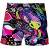 Men's Shorts Summer Abstract Pattern 3D Board Printed Beach Casual Sports Pants Swimsuit