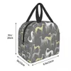 Greyhound Galgos Dog Lunch Bag Thermal Cooler Isolado Bento Box para crianças School Food Whippet Sighthound Almoços portáteis Z7Py #