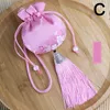 Chinese stijl Brocade geborduurde tas borduurwerk Sachet Doekjes Zakken Tassel hanger trekstring Lucky Bag bruiloft gunsten cadeau M4Gy#