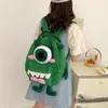 one eyed mster schoolbag big eyed baby bag female fi Student Backpack large capacity canvas bag tide mster prank bag d4IU#