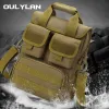 バッグOulylan Tactical Handbag Messenger Men a4サイズバッグミリタリーカモフラージバッグメンズツールバッグ屋外