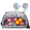 15l Tragbare Thermo-Lunch-Tasche Lebensmittelbox Langlebige wasserdichte Bürokühler-Lunchbox Eisisolierter Koffer Cam Oxford-Abendessenbeutel T3cP #