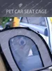 Cat Carriers Car Cage Kennel Teddy Artefact Składanie zwierzaka tylne siedzenie Bezpieczeństwo podróży do podróży