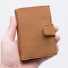 2022 New Men RFID Card Package Anti-Degaussing Anti-Theft Bank Credit Card PU Leather Automatic Wallet Credit Card Holder Case 45x2#