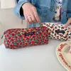 women Corduroy Cosmetic Bags Fresh Floral Print Beauty Female Makeup Brush Storage Bags Student Girl Pencil Case Bags y3Bx#