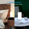 Controle Meross Homekit Smart Wi -Fi Lâmpada de mesa Ambient Light Dimmable RGB Lâmpada colorida de cabeceira trabalha com Alexa Google Home SmartThings