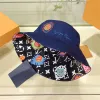 Men Designer Bucket Hats Women Fashion Full Embroidery Letters Flowers Fisherman Cap for Unisex Summer Casual Trendy Sunshade Sunhats