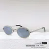 new metal oval sunglasses for women CH9689ins popular on the internet with the same sunglasses vintage eyeglasses half frame luxury