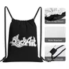 Sac à cordon d'art noir sac de gym vintage art imprimement gymnase sac fourre-tout grande capacité f5qc #