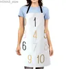 Grembiuli di grembiuli per donne estetiche nordiche cucina apron bambini originali bambini impermeabile ragazza principessa cameriera lavoro a grembiule a prova di olio boho pianta y240401uk0x