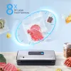 Gereedschapstassen Inkbird Scelleuse de sachets en plastique Hines de scellage sous vide avec modes d'emballage sec/humide/impulsion/bidon Appareils de cuisine polyvalents