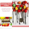 Dinnerware Sets Western Fork Fruit Stick Banquet Toothpicks Small Forks Appetizers Metal Cheese