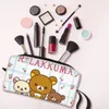 custom Rilakkuma Cherry Toiletry Bag for Women Carto Animati Makeup Cosmetic Organizer Ladies Beauty Storage Dopp Kit Case y4Px#