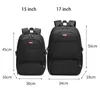 Plecak Laptop Laptop Męskie S 15,6 Oxford Black High School Bags Teen College Boy Gril Student Mochila