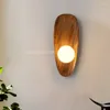 Wall Lamp Wooden Home Decorations Art I Vintage Retro Lighting For Bedroom Living Room Corridor Aside Sconce