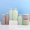 Storage Bottles 200ML-500ML Plastic Shampoo Shower Gel Foaming Soap Dispensers Refillable Flip Cover/Pump Lotion Organizer