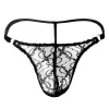 G-strings voor heren sexy lingerie ondergoed kanten mesh uit hol uit strings slipjes slipjes lage taille t back slipjes heren tanga hombre