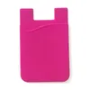 3m Double Pocket Elastic Stretch Silice Cell Phe ID Credit Card Holder Sticker Universal Wallet Case Card Holder p6je#