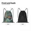 Пользовательские сумки William Morris Deer на шнурке для женщин и мужчин Легкий текстильный узор Спортивный рюкзак для хранения в тренажерном зале r4uM #