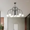 Chandeliers Nordic Minimalist LED Ceiling Chandelier For Dining Living Room Center Table Kitchen Pendant Lighting Home Decor Lusters Fixture