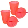 Disposable Cups Straws 2 Pcs Cup Straw Cover Bulk Water Bottle Reusable Plastic Lids Tumblers Travel