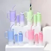 Water Bottles 1pc Portable Plastic 40Oz Tumbler With Handle E Bottle Lid And Straw 3Pcs