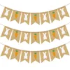 Party Decoration Easter Bunting Garland Banner Flower Garlands Decor Linen For Swallowtail
