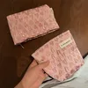 clutch Fi Sweet Three-dimensial Pink Love Cosmetic Bag Canvas Wing Bag Girl Travel Korean Versi MakeUp Storage Bags e1J9#