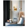 Duvar lambası Avrupa Golden Led 5W Ev Dekoru Yatak Odası Oturma Odası Dekorasyon Işık Metal Cam Koridor Koridor İç Sconce