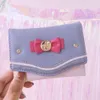 Sailor Mo portefeuille Purse Sweet Style Color Color Bow Knot Femmes Pu Cuir Clutch Sac Card Coin Purse Girl Exquis Girl C48L # #