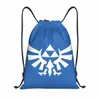 Custom De Legende Van Zeldas Trekkoord Tassen Voor Winkel Yoga Rugzakken Mannen Vrouwen Anime Game Sport Gym Sackpack R8EE #