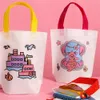 bolsa em branco Nas tecidas para mulheres criativas de graffiti de grafite de grafite de grafite