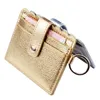 new Arrival High Quanlity Simple Bright PU Leather Casual Card Holders Women PU Zipper Change Purse Girls Mini Key Card Bag Gift V8X3#