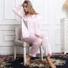 Damesmode Zijden Nachtkleding Pyjamaset Pyjama Pyjamaset Nachtkleding Loungewear XS S M L XL7845032