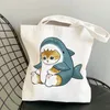 2022 Kawaii Canvs bag Carto Cats Printed Kawaii Bag Harajuku Shop Canvas Shopper Bag girl handbag Tote Shoulder Lady m9bC#