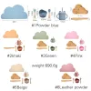 Albums 6pcs Wooden Clouds Dinner Plate Silicone Baby Feeding Set Baby Feeding Supplies Kids Bamboo Dinnerware Baby Tableware Gift Set