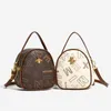 Luxury Brand Designer Bee Women's Cross Body Round Handbags 3-Layer dragkedjor Lady's Shoulder Bags Kvinnliga plånböcker och handväska S9VX#