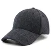 Bollmössor Baseball Cap Man 2024 Autumn and Winter Woolen Warm Men Plus Velvet Thowrening Hat Outdoor