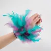 Natural Ostrich Feather Cuffs Sexy Cuffs With Feathers Feather Cuff Snap Bracelet Sleeves Wrist Arm Removable Shirt