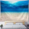 Tapestries Sunshine Shining On The Seabed Tapestry Ocean Wall Hanging Dolphin And Starfish Background Cloth Cartoon Home Decoration