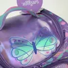 Австралия Smiggle Оригинальная детская сумка для ланча девушка фиолетовая бабочка Kawaii Menger мешки на плечах водонепроницаемые 9 дюймов M0E5#