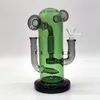 2024 HEADY GLASS NEO FAB Tvåvägs Suck Joint Green 9 Inch Glass Bongs Water Pipe Bong Tobacco Smoking Tube 14mm Bowl Dab Rig Recycler Bubbler Pipes