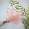 Decorative Flowers Silk Yarn Artificial Butterfly 50cm Giant Gauze Fake Wedding Party Mariage Decor Three-dimensional