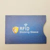 2 pezzi di sicurezza antifurto lettore RFID blocco manica proteggere carte di credito copertura della cassa carta patinata in alluminio ID titolare della carta di credito o6FG #