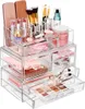 Lagringslådor Sorbus 3 -stycken Akryl Makeup Organiser Set - Vanity Countertop Cosmetics and Smyckes Case Display med 5 Easy Glide