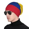 Berretti Berretto invernale lavorato a maglia unisex Caldo cappello floscio da sci all'uncinetto Bandiera morbida della Colombia Donna Uomo Berretto