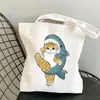 2022 Kawaii Canvs bag Carto Cats Printed Kawaii Bag Harajuku Shop Canvas Shopper Bag girl handbag Tote Shoulder Lady m9bC#