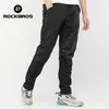 Rockbros Cycling Mens Pants Ciclismo Windproof Broomable Warmer Long Sports Bike Bike Reflective Bicycle Riding Pants 240318