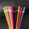 Gobelets jetables en plastique réutilisables, pailles pour gobelet, thé au lait coloré, fournitures de fête d'anniversaire, ustensiles de cuisine, accès R2S8